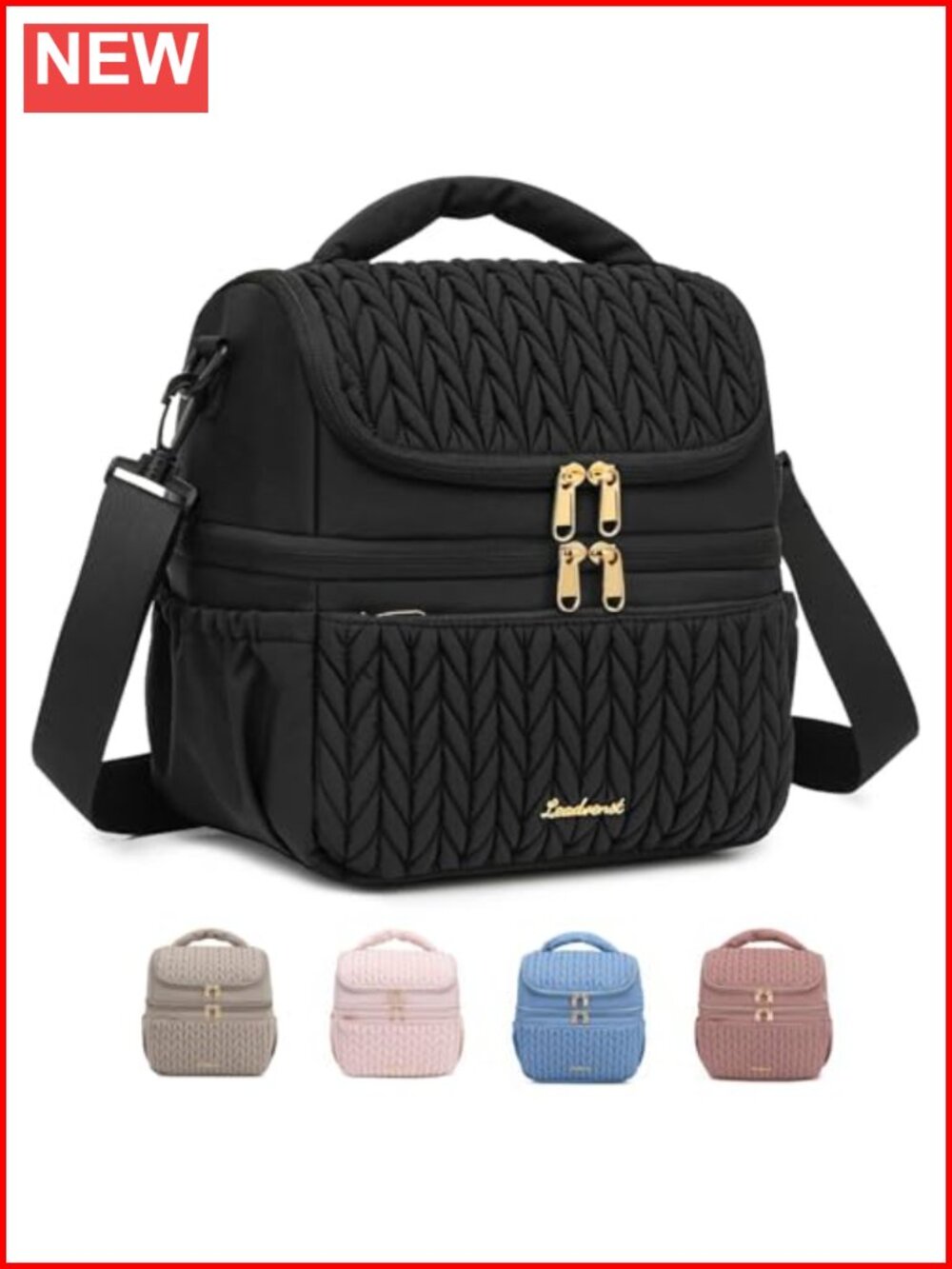 12L Breastmilk Cooler Bag Insulated Double Deck Bottle Bag